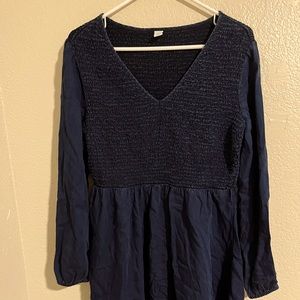 Old Navy Blue Long Sleeve Dress